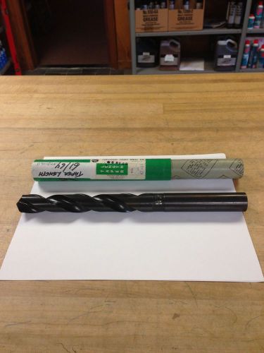 Precision twist drill 61/64&#034; taper length, straight shank hss drill nos usa made for sale