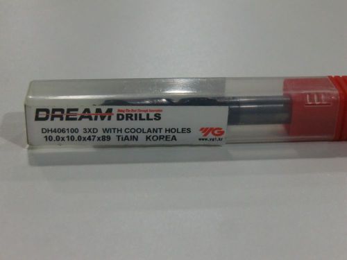 Dream drill 10mm carbide altin coat coolant thru for sale