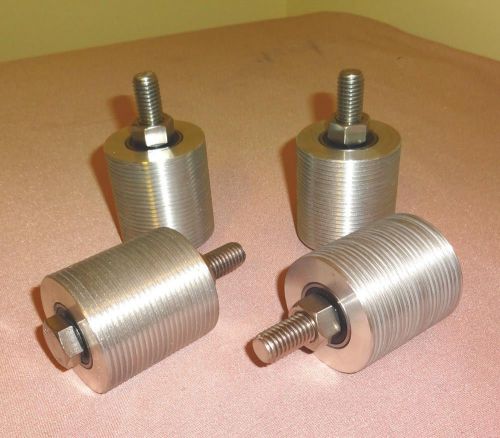 Knife making:belt sander/grinder revolving platen contact wheel set  with shafts for sale