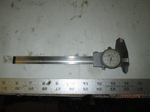 Machinist tools lathe mill brown &amp; sharpe  shock proof dial caliper gage gauge for sale