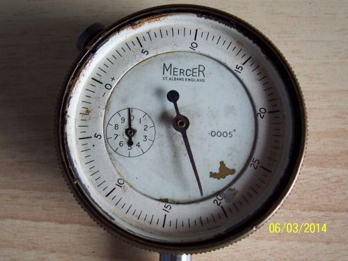 Mercer dial indicator, 1/2&#034; (.50&#034; x .0005&#034;) well used condition