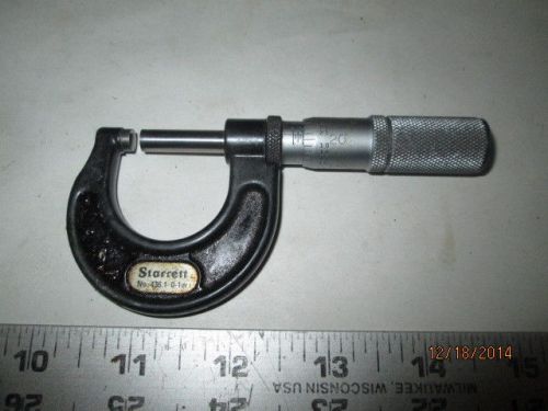MACHINIST LATHE MILL Starrett # 436 Carbide Tip Micrometer Gage Gauge