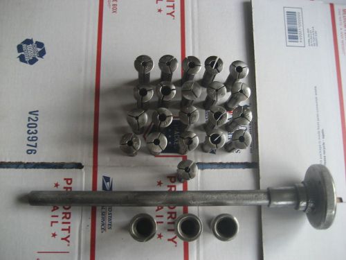 collets and draw bar for grinding machine  or lathe  4/32   to   15/32