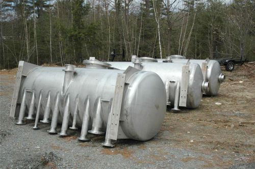 Precision stainless steel 304l 1000 gallon chemical storage vessel tank - unused for sale
