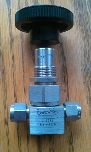 Swagelok stainless steel manual valve ss-4bg for sale