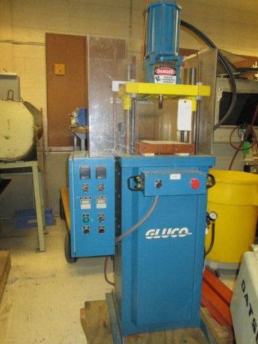 Gluco inc 10 ton 220volt 1ph pneumatic vertical molding transfer press for sale