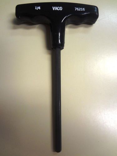 VACO - Allen Wrench Hex (Tee) T-Handle,1/4&#034; x 6&#034;OAL NEW-Made in USA-Sold by each