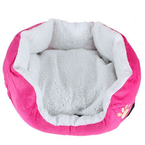 Cozy Soft Warm Fleece Rose Red  Pet Dog Puppy Cat Bed House Nest  Mat Pad