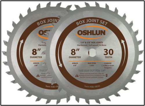 Oshlun sbj-0830 8-inch box and finger joint set for sale