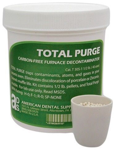 New! total purge® kit  carbon-free furnace / porcelain oven decontaminator denta for sale