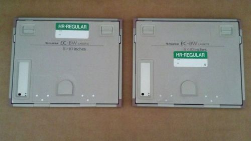 (2) 8X10 X-Ray Film Cassettes, FUJI  EC-BW , HR- Regular Fuji Cassettes