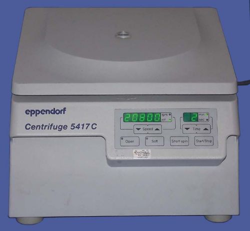 Eppendorf 5417c digital centrifuge 14k rpm bench-top / 30-pos rotor fa-45-30-11 for sale