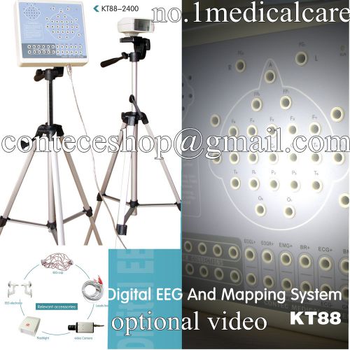 Cenew 24 channel digital eeg mapping system + electrodes+ 2 tripods + sw, contec for sale