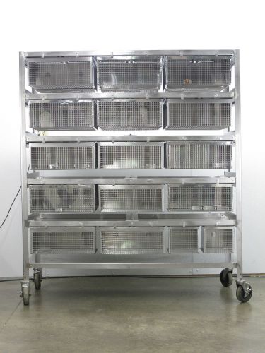 WAHMANN STAINLESS STEEL LAB LABORATORY ANIMAL CAGES