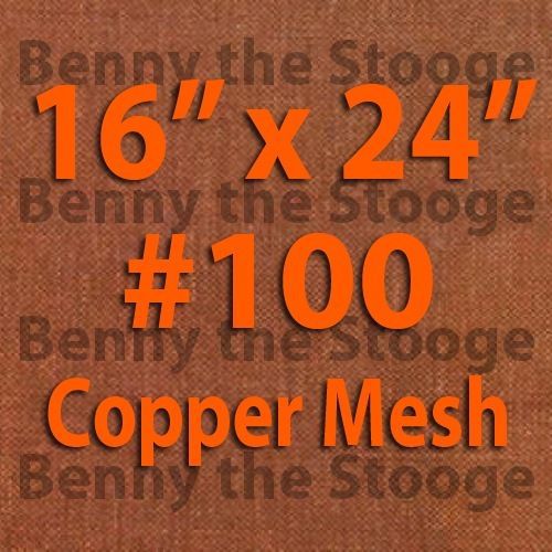  100% Copper 100 Mesh/150 Micron Kief / Pollen / Dry Sift Screen  16&#034;x24&#034; 