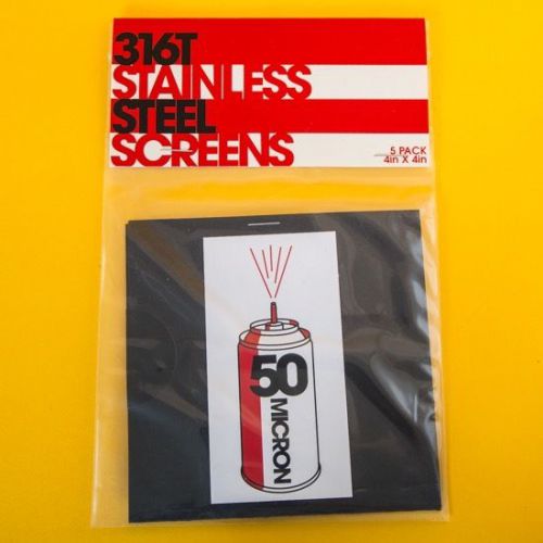 4&#034;x4” 316twholesale 5 pack of 50 micron filters + bonus for sale