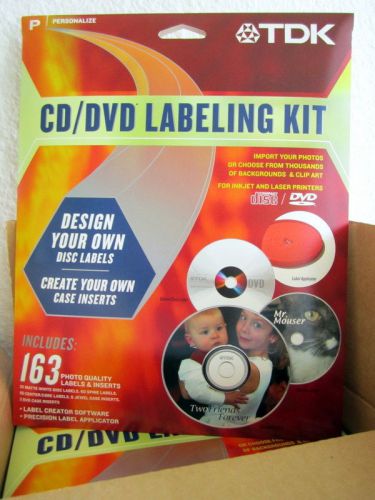 TDK CD/DVD Labeling Kit Software CDL-KITATG