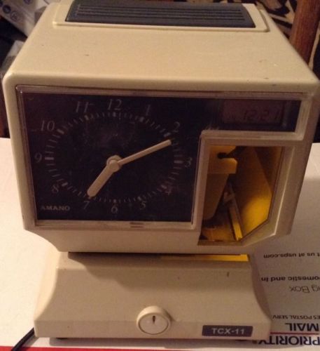 Amano TCX-11 Digital Analog Time Clock