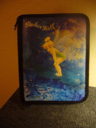 Disney Tinker Bell Date Planner Notebook Clutch sections pockets 8x6x2 NEW