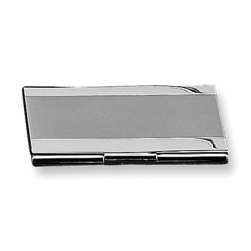Silver-plated Satin Business Card Holder Office Acc.