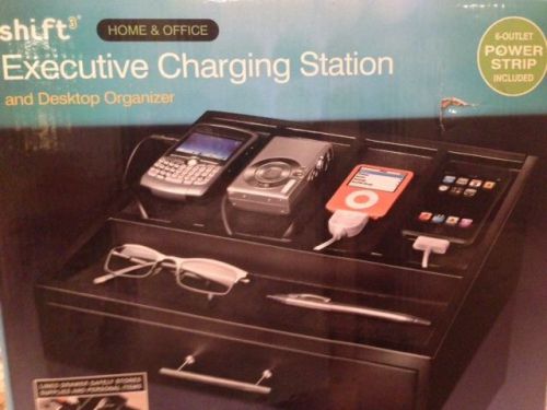 NEW!! Shift 3 Home &amp; Office Executive Charging Station and Desktop Organizer NR!