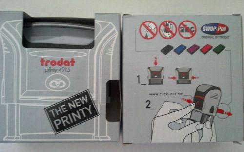Trodat Printy 4913 Text Stamp Self-Inking Ink Pad New Fast Free Spipping