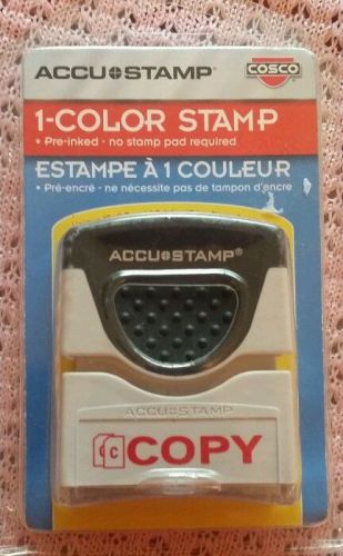 Accu stamp cosco 1 color copy stamp new for sale