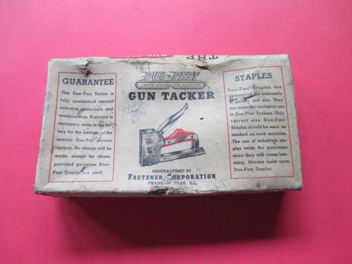 Vintage DUO-FAST GUN TACKER CT-830 w instruct &amp; box - Fastener Corporation -EXC