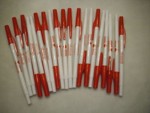 Paper Mate® Stick Pens, (50), Medium Point, Black Ink, Promo Red Cross, Dozen