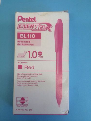 Avery eGEL Retractable Gel Ink Pen, Red Box of 12 pens