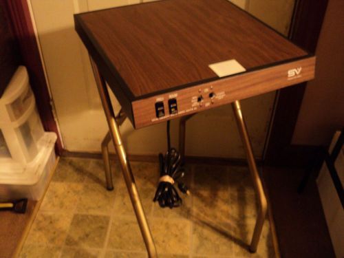 Retro, Vintage -Overhead Projector Table with Courtesy Light - Wood Grain Look!