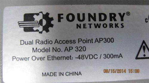 FOUNDRY NETWORKS AP 320  MEru 320  DUAL RADIO ACCESS POINT