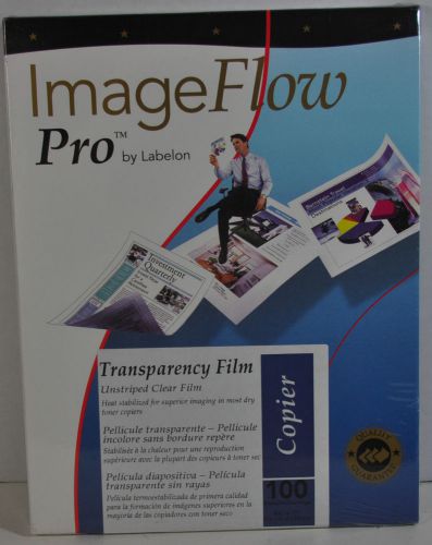 NEW SEALED BOX OF 100 SHEETS COPIER TRANSPARENCY FILM IMAGEFLOW PRO BY LABELON