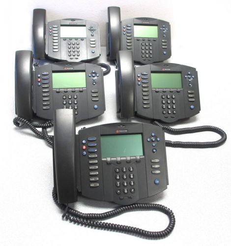 Polycom soundpoint ip 501 sip 2201-11501-001 office business phones, lot of 5 for sale