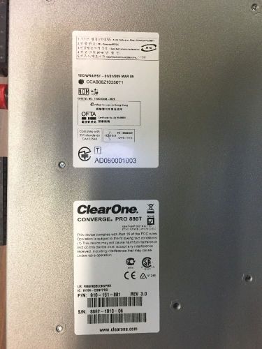 ClearOne CONVERGE Pro 840T +1yr Warranty, Mixer, Tel. Hybrid, Amp. 910-151-839