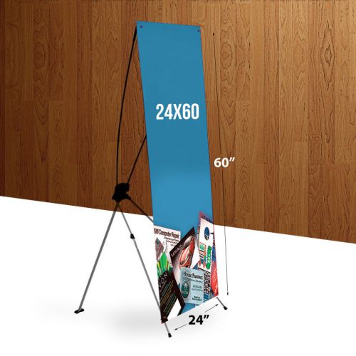 X Banner Stand 24&#034; x 60&#034; Free Bag Trade Show Display Banner