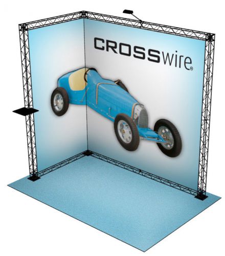 Crosswire exhibits 10x8 booth display trade show pop-up
