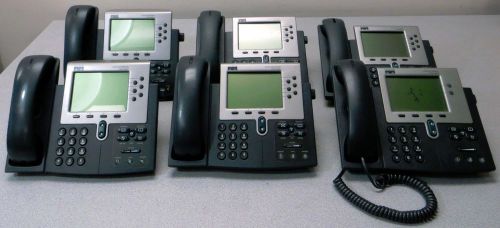 Cisco voip business phone 7960 7941 parts, lot of 6 for sale