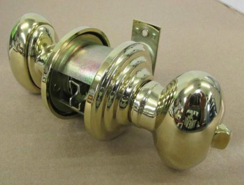 Emtek key in egg style entry door knob, nickel w/ medeco high security cylinder for sale