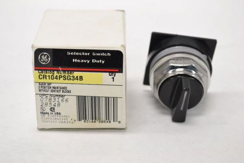 NEW GENERAL ELECTRIC CR104PSG34B 3 POSITION SELECTOR HEAVY DUTY SWITCH B280150