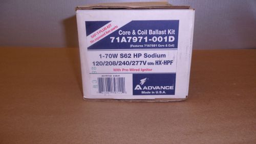 ADVANCE 71A7971-001D HIGH PRESSURE SODIUM CORE $ COIL BALLAST KIT NEW