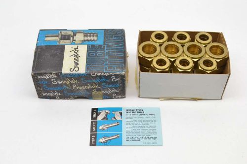 Swagelok b-1210-6-8 brass reducing union 3/4 in x 1/2 in tube od fitting b478445 for sale