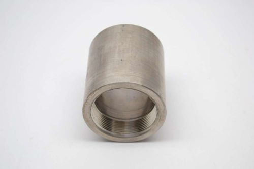 NEW 2IN NPT STAINLESS THREADED PIPE COUPLING FITTING B414304