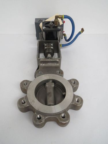 Crane 04-1da-221rtg-b0j 4 in pneumatic 150 stainless butterfly valve b437453 for sale
