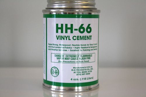 HH-66 Vinyl Cement Glue  4 oz Can Clear Color Tarp Repair  Vinyl Repair Truck