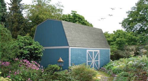 Nushed 16&#039; x 20&#039; barn-type shed galv. steel frame (only) kit, includes loft for sale