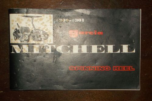 Vintage Garcia Mitchell Spinning Reel # 300 - # 301 Owners Instruction Manual