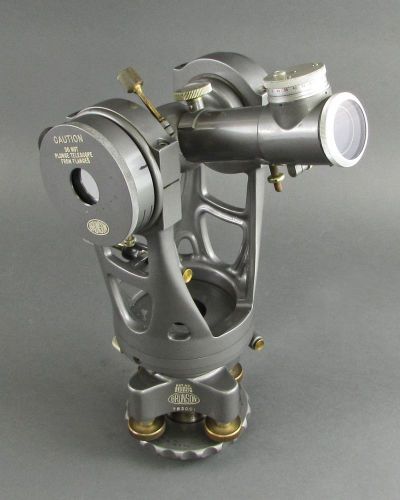 Brunson optical jig transit scope w/ 190 optical micrometer &amp; case for sale