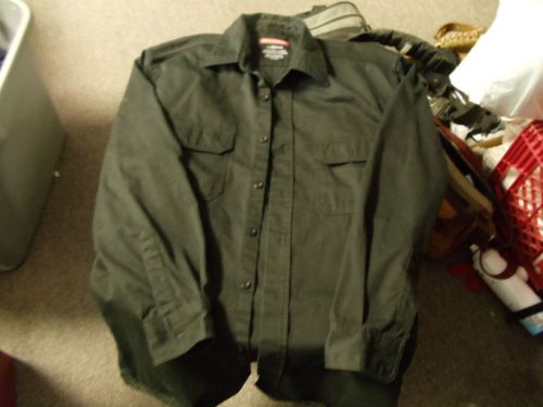 Craftsman button front long sleeve Uniform style work shirt Black L (42-44)$