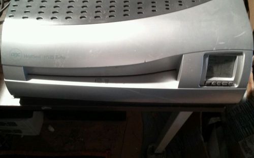 Gbc heatseal h535 turbo pouch laminator w/power cord working but damaged for sale